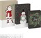 Christmas Shirt Boxes for Presents (10 Clothes Boxes with Lids: 3 Small 11", 5 Medium 14", 2 Large 16") Red, Green and Black Plaid, Snowmen, Santa, Winter Greenery